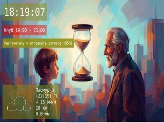 Реализовал виджеты через conky